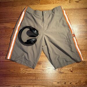 Nike Beige and Orange 2000s Shorts